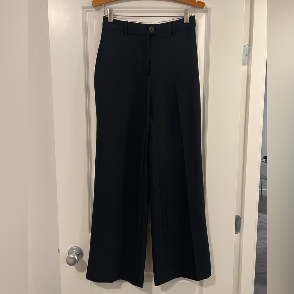 Wilfred Classic Black Wide-Leg Pants